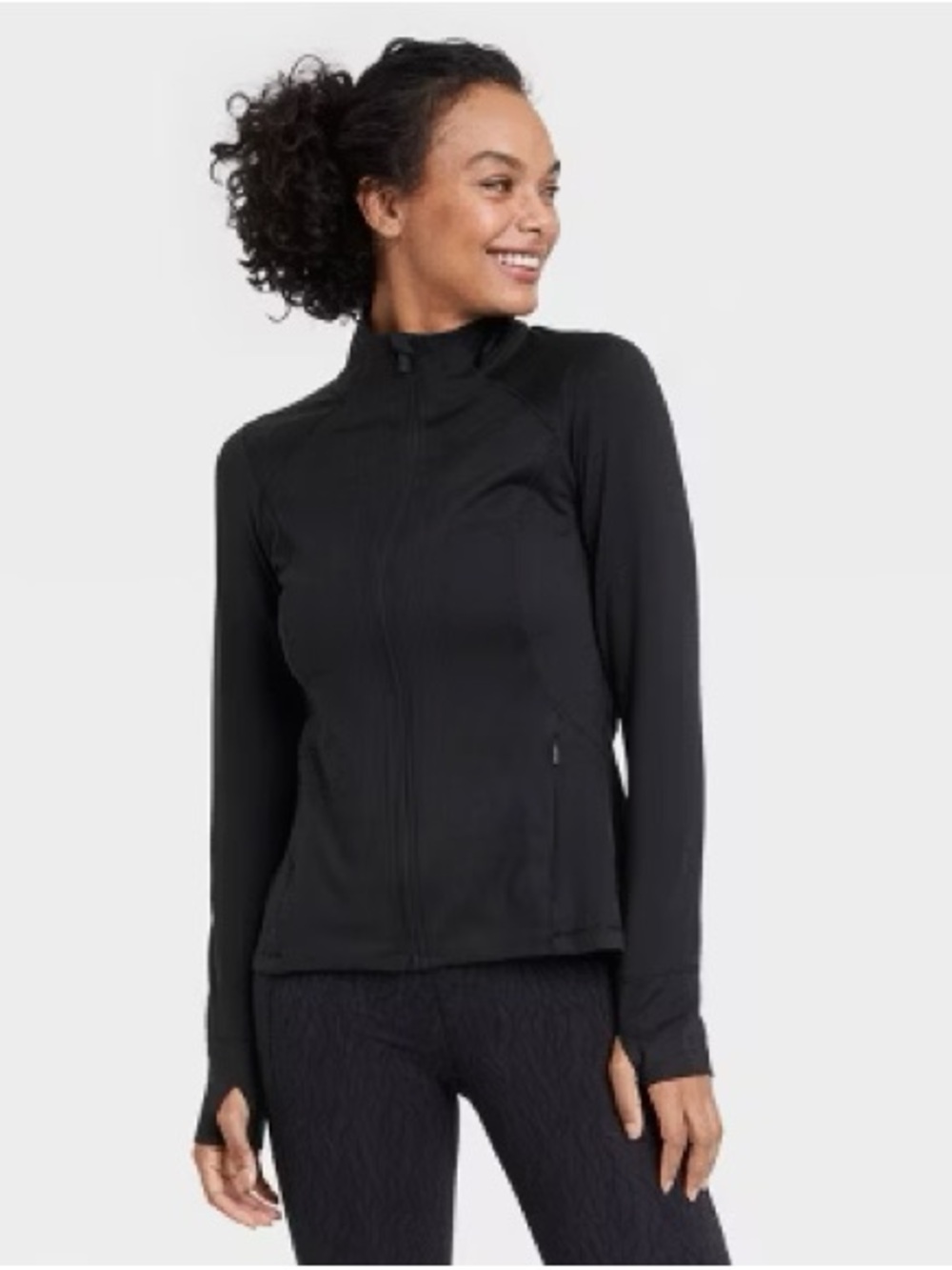 All in Motion Women's Full Zip Jacket -  Black XXL